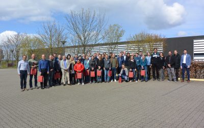 Visiting Larsen Strings A/S with German violinmakers and GEWA